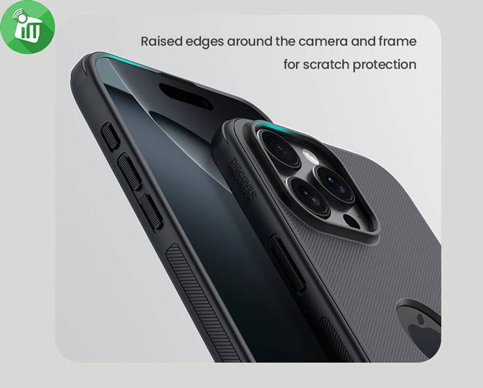 Nillkin Super Frosted shield Pro Case iPhone 16 Pro Max (With Logo Cutout)