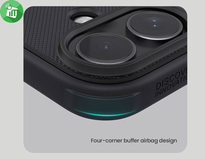 Nillkin Super Frosted shield Pro Case iPhone 16 (With Logo Cutout)