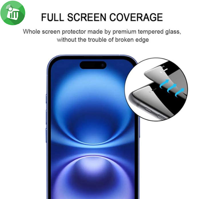 iScreen Glass 5D Full Glue Screen Protector iPhone 16