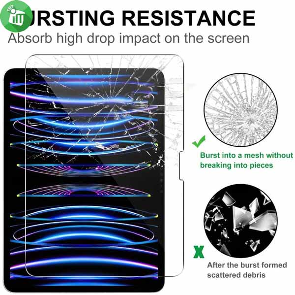 iScreen Glass Anti-Shock Screen Protector For iPad Pro 11 (2024)