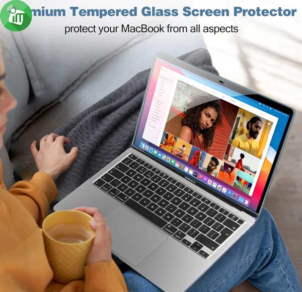 iScreen Glass Anti-Shock Screen Protector Macbook Air 13.6 M2 (A2681)M3 (A3113)