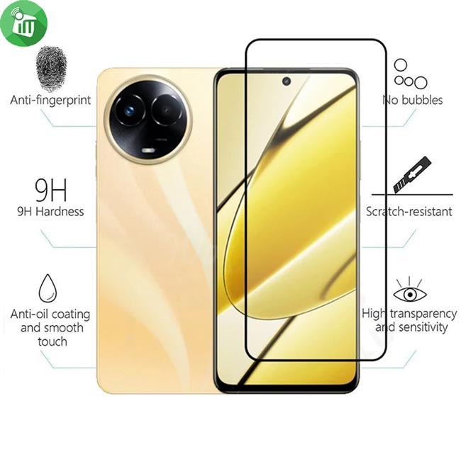 KuZoom 9D HD Full Cover Glass Screen Realme Narzo 60x 5G