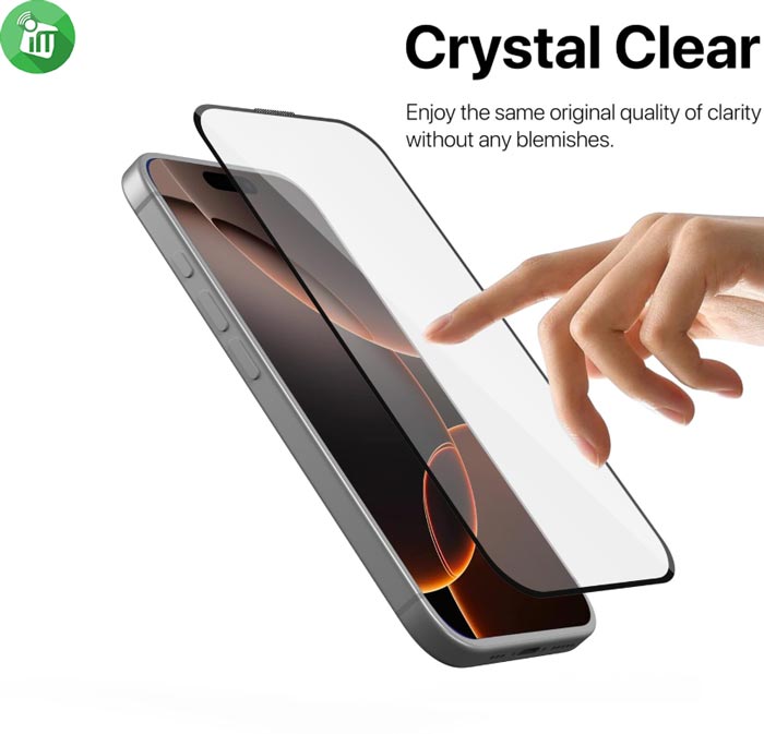 KuZoom HD Corning Dustproof Glass Screen iPhone 16 Plus