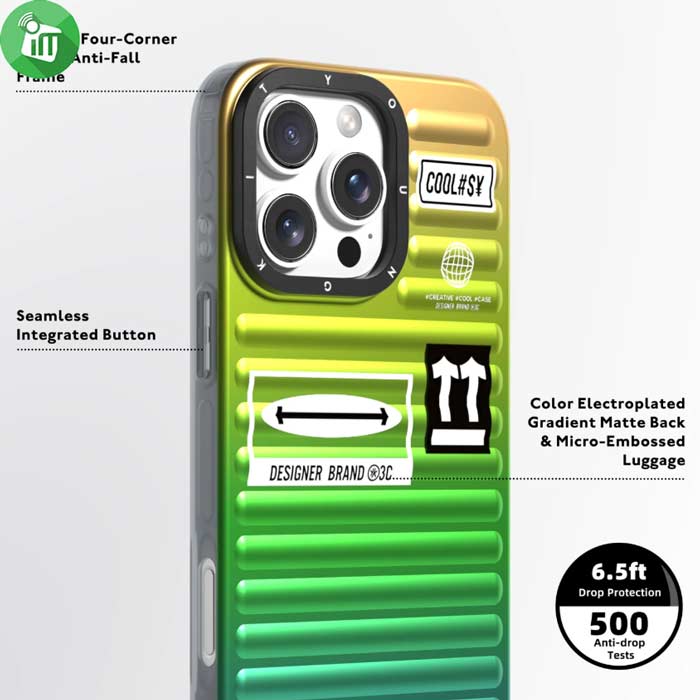 Youngkit Secret Color Series Luggage Case iPhone 16 Pro